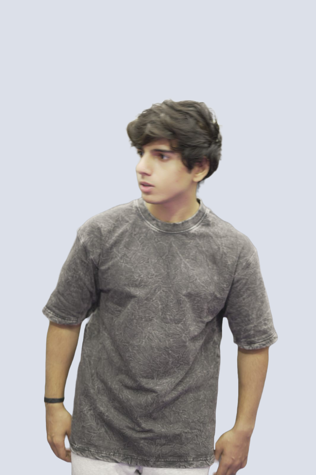 Trendy acid wash T-shirt | Soft cotton | Unique faded style